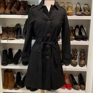 Via Steam Punk Trench Coat Black 4 Small